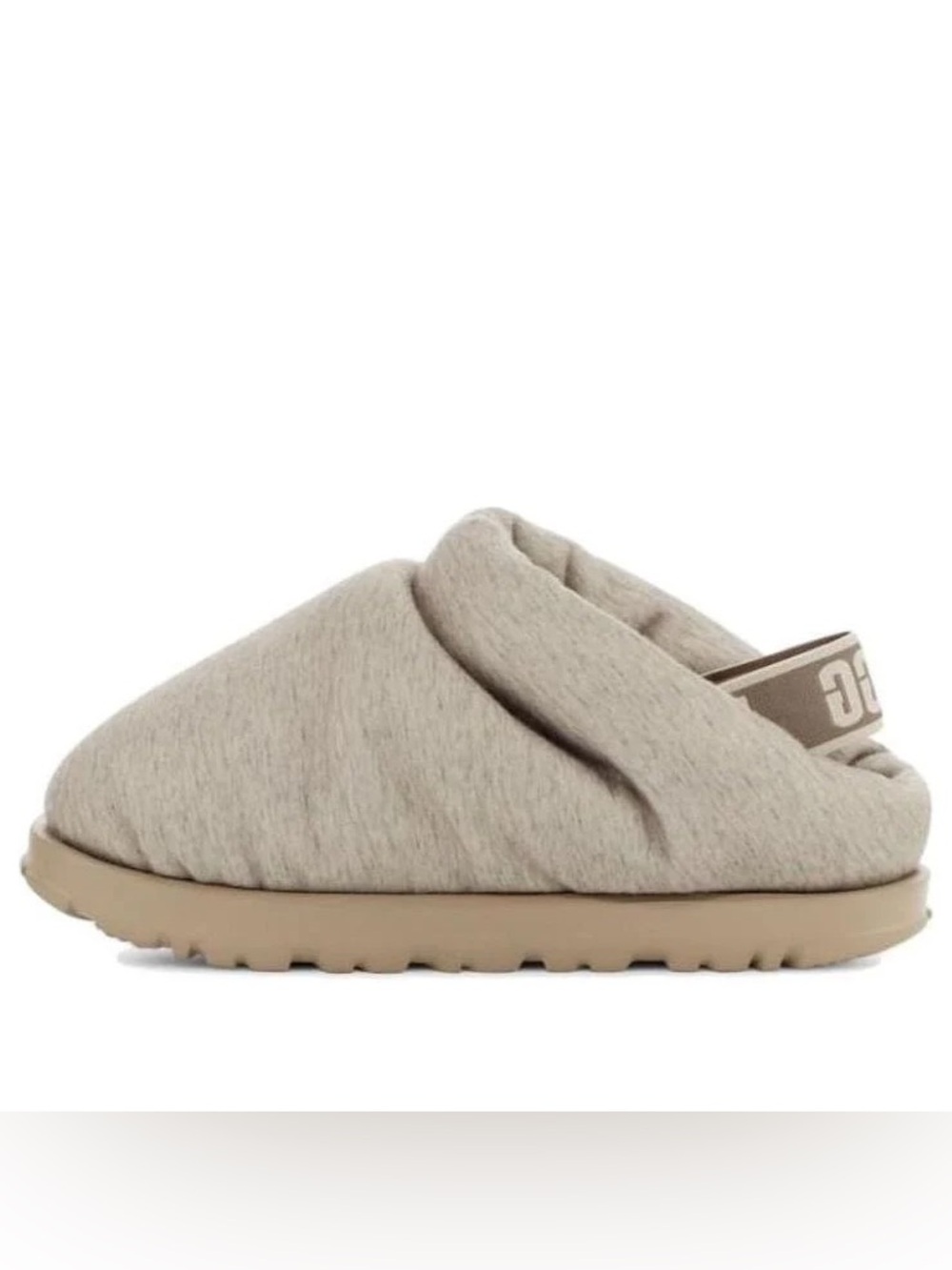 UGG Spaceslider Neutral Puffy Jersey Slingback Slippers Women’s Shoe Size 7